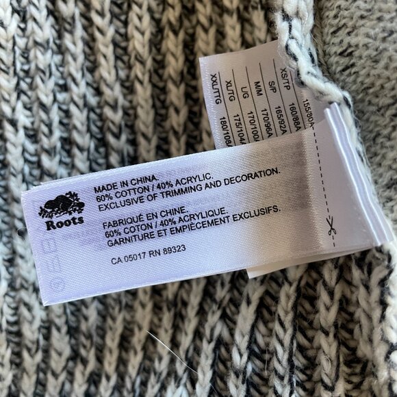 NWT Men's Roots Snowy Fox Zip Cardigan Sweater Jacket-Size Small - Picture 7 of 16